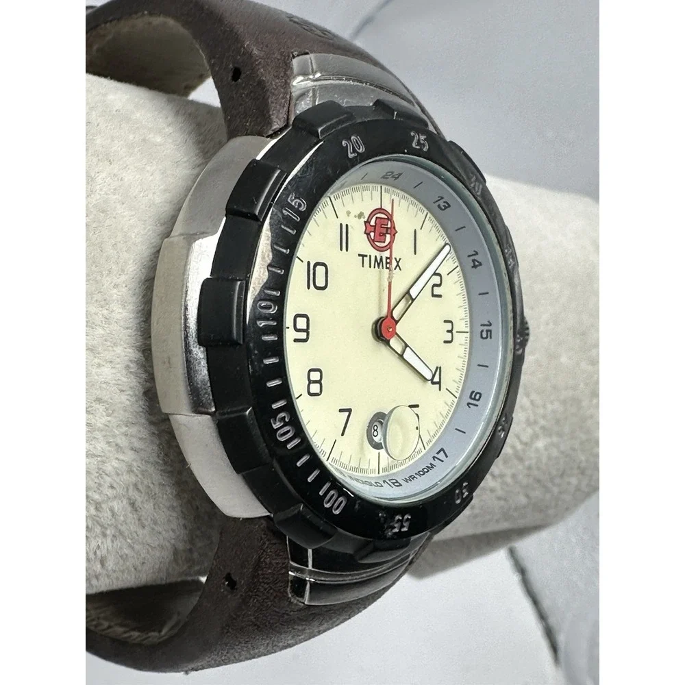 Timex NO Indiglo 905 New Battery‎ P3 2006 Mens Rare Watch 43MM 8